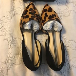 Coye Nokes Leopard Suede Flats New. With box.